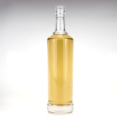 Flasca de vidrio para el jugo de vino y ron de superficie de grabado Capacidad 500ml/700ml/750ml