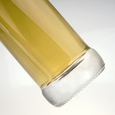Flasca de vidrio para el jugo de vino y ron de superficie de grabado Capacidad 500ml/700ml/750ml