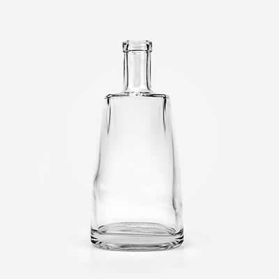Botella de vidrio de 700 ml para vodka Gin y material del cuerpo del vino Logotipo de vidrio aceptable