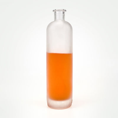 Botella de vidrio helado de 200 ml 500 ml 700 ml 750 ml para vodka y vino espirituoso OEM / ODM aceptable
