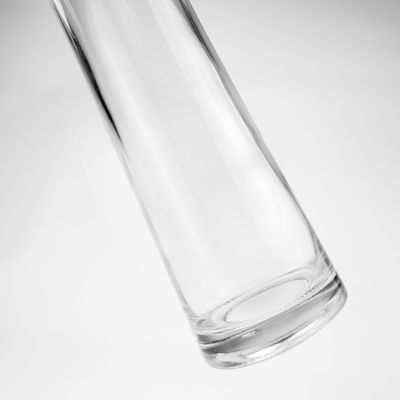 Botellas de tequila de vidrio de 500 ml con tapas de corcho y material de cuello de vidrio