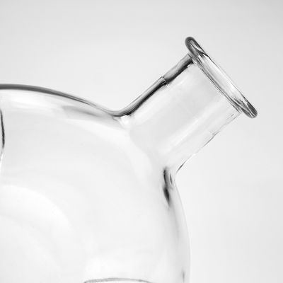 Botella de vidrio transparente de 500 ml con corcho para brandy aceptable OEM / ODM Único