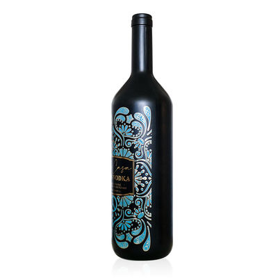 Impresión de logotipos personalizados Embalaje privado Etiquetas de botellas de vino tinto de boda en relieve
