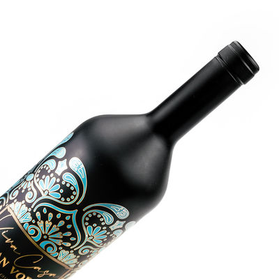 Impresión de logotipos personalizados Embalaje privado Etiquetas de botellas de vino tinto de boda en relieve