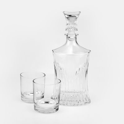 Elegante vidrio de vino tinto vidrio de vodka licor degustación de whisky decantador con tapa de vidrio