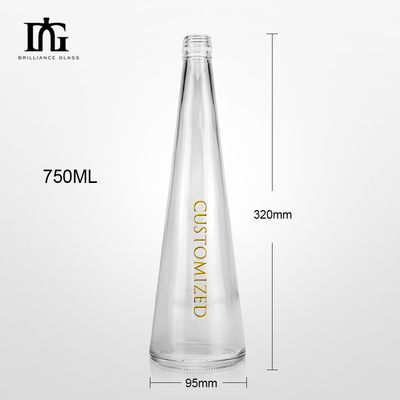 Botella de vidrio de 700 ml 750 ml con tapa con tornillo de corcho