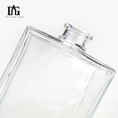 Estampado y grabado en caliente Botella de vidrio de 500 ml para el final Vodka Brandy Gin Whiskey