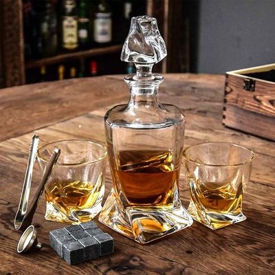 Botella de brandy única con serigrafía Estampado en caliente Pintura grabado electroplataje