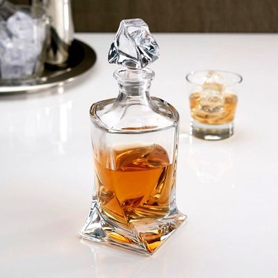 Botella de brandy única con serigrafía Estampado en caliente Pintura grabado electroplataje