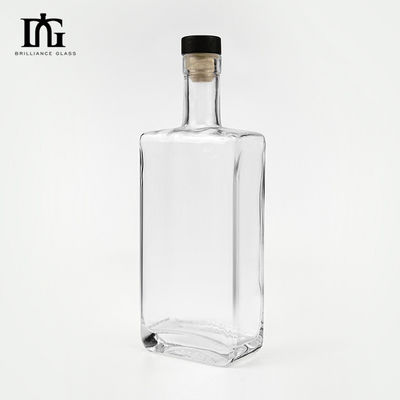 Estampado y pintura en caliente Botella de vidrio para ron whisky vodka bebidas alcohólicas en 700 ml tamaño