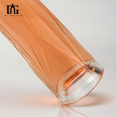 Material de vidrio 330 ml 500 ml botellas de bebidas de frutas y vinos de diseño cónico con tapa de aluminio