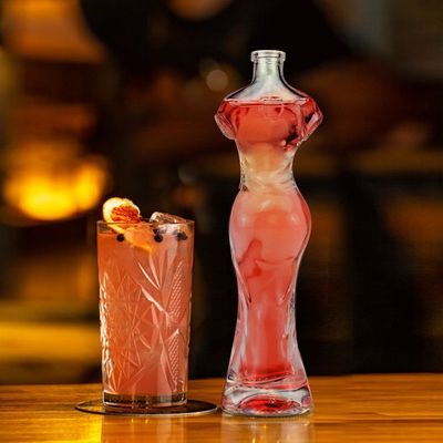 Impresión de pantalla personalizada Estampado en caliente pintura grabado electroplataje Botella de vidrio