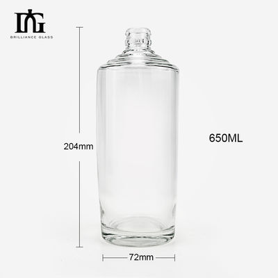 OEM/ODM aceptable Nordic Luxury 500ml 700ml 750ml Botella de vidrio de piedra para vodka y whisky