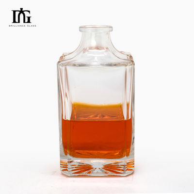 200 ml 350 ml 500 ml 700 ml 1000 ml botella de licor de vidrio grabado para botella de tequila de lujo