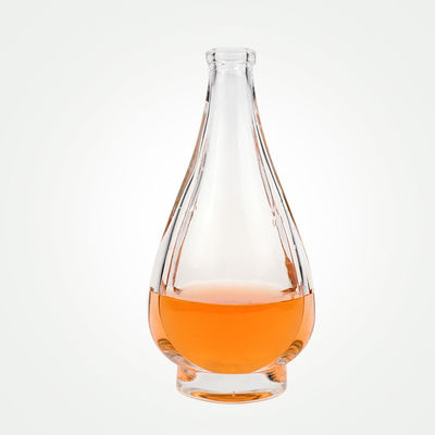 Botella de vidrio de ámbar con corcho de vidrio 500ml/700ml/750ml Capacidad Hotsale Perfume vacío