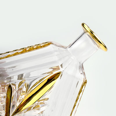 Botella especial de 500 ml de licor de vino con material de cuello de vidrio