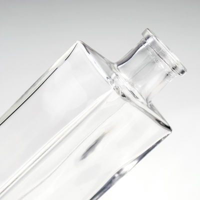 Capacidad 500 ml Botella de licor de vidrio claro y vacío para whisky, ron, bebidas alcohólicas, vodka y gin