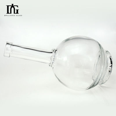Material de vidrio Custom Clear Luxury Liquor Box Botella de 750 ml 500 ml para bebidas espirituosas de vino