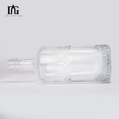 Botellas redondas de vidrio para bebidas de 500 ml para el sellado de licor Tipo CORK Aceptable OEM/ODM