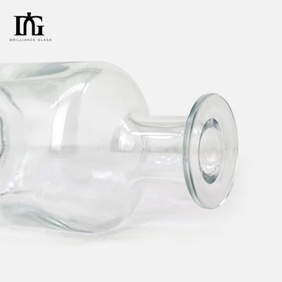 Botellas redondas de vidrio de 500 ml para destilerías y bebidas espirituosas