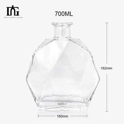 Disponible de forma gratuita vacío Oslo Liquor Gin Whisky Glass Vodka Flasca de bebidas alcohólicas 500ml 700ml 750ml