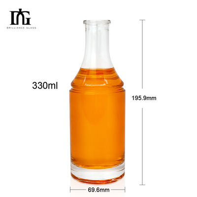 Bebidas industriales Botella de vidrio de 330 ml para licor de ron de brandy Capacidad 500 ml/700 ml/750 ml
