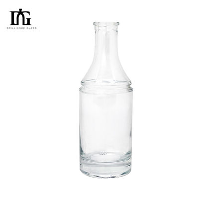 Bebidas industriales Botella de vidrio de 330 ml para licor de ron de brandy Capacidad 500 ml/700 ml/750 ml