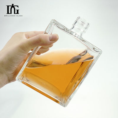 Botella de vidrio para vodka whisky 500 ml 700 ml 1000 ml