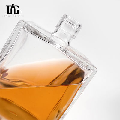 Botella de vidrio para vodka whisky 500 ml 700 ml 1000 ml
