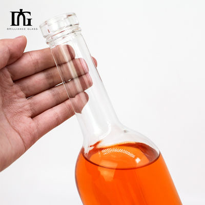 Impresión en pantalla y estampado en caliente Botella de vino de vidrio para envases personalizados