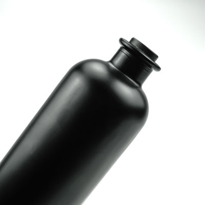 Botella de vidrio redonda clara de 750 ml con tapón de corcho para brandy Gin ron vodka tequila licor
