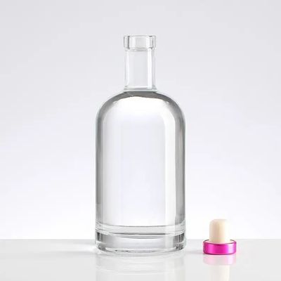 Tipo de sellado CORK 100 ml 200 ml 375 ml 500 ml 750 ml Botella de vidrio blanco negro mate para ginebra
