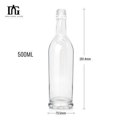 Botellas de vidrio de 500ml 700ml 750ml Matte Black Spirits Botellas con tapas y personalización