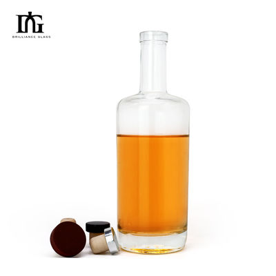 Super Flint 500ml 750ml Brandy Claros Whisky Gin Vidrio Color de vino Botella de vodka Directo