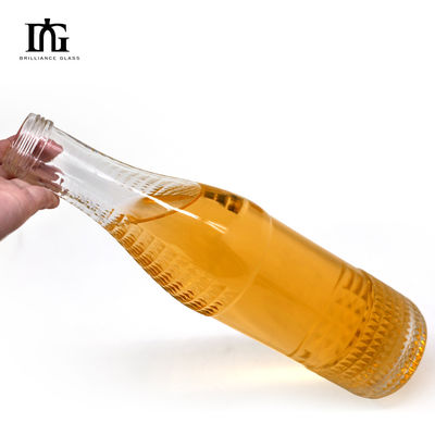 OEM/ODM aceptable Botella de vidrio de refresco de 700 ml con tapa torcida a prueba de fugas