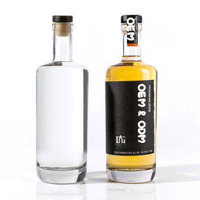 Botella de brandy con tapa Impresión de pantalla Estampado en caliente Pintura grabado Electroplataje