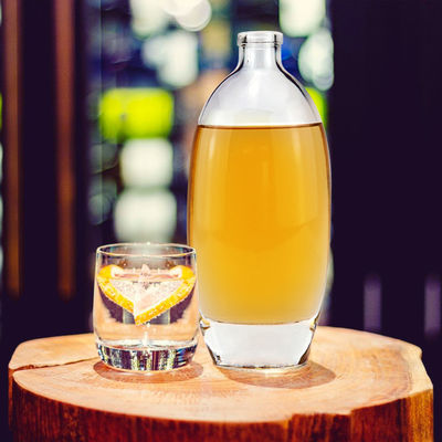 Botella de 500 ml de vino vodka licor con grabado y estampado en caliente
