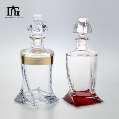 500 ml de corcho de tornillo de ambos tipos de sellado botella de vidrio para grabar estampado caliente whisky vodka