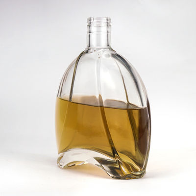 Botella de vidrio con tapa de corcho sellada para vodka tequila ginebra para café material base del vino