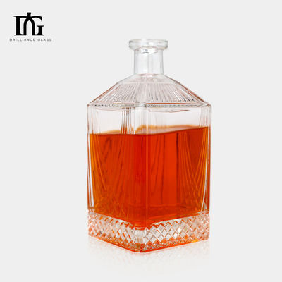 Botellas de vidrio de 700 ml para vino de 750 ml Whisky Brilliance Rum Gin Producidores de suministro vacío