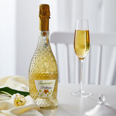 500 ml 750 ml Botella de oro vacía para champán electroplacado de oro bebidas alcohólicas Gin Liquor Glass