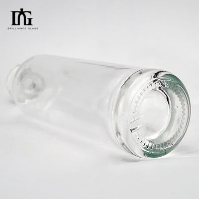 375/500/700/750/1000ml Botella de vidrio transparente para whisky, ron y ginebra Muestra proporcionada libremente
