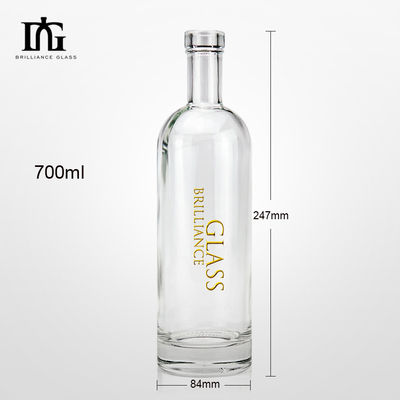 Botella de vidrio vacía para bebidas alcohólicas Vodka Whisky Rum Gin Tequila Liquor Vino Tequila 700 ml