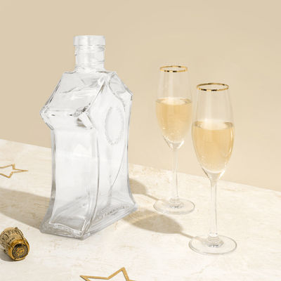 Botella de vidrio para brandy whisky ginebra vodka