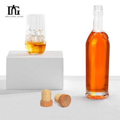 Gin 750 ml Botellas de licor de vidrio Brandy Botellas de vidrio Botellas de cerveza Bebidas de corcho Alimentos