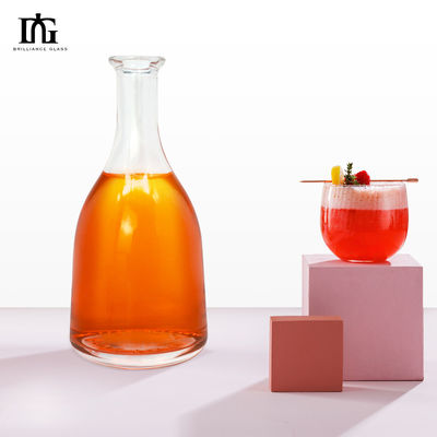 Personalizar botella de vidrio para vodka whisky brandy ron licor aceptable logotipo del cliente