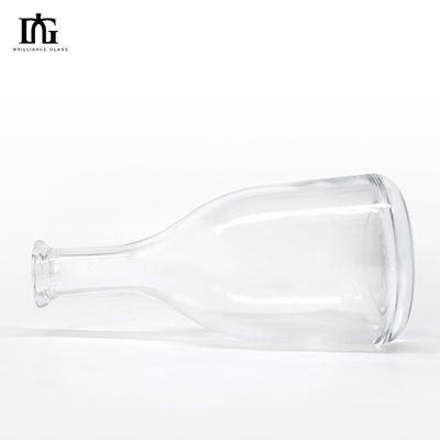 Personalizar botella de vidrio para vodka whisky brandy ron licor aceptable logotipo del cliente