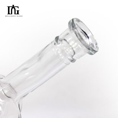 Botellas de bebida de jugo de cuello de vidrio para 750 ml 500 ml Vodka Gin Ventas de licores espirituosos
