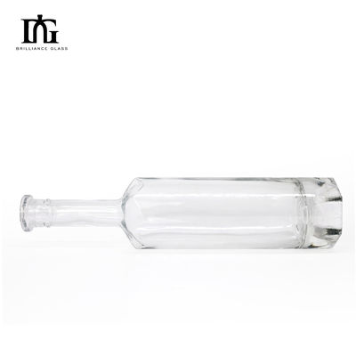 Botellas de bebida de jugo de cuello de vidrio para 750 ml 500 ml Vodka Gin Ventas de licores espirituosos