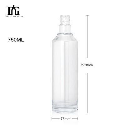 Finalidad 250 ml/350 ml/500 ml/550 ml/650 ml/700 ml/750 ml Botellas de vidrio para bebidas alcohólicas